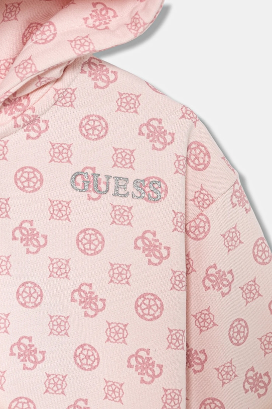 Dziewczynka Guess bluza bawełniana dziecięca K5BQ08.KAD74.9BYA różowy