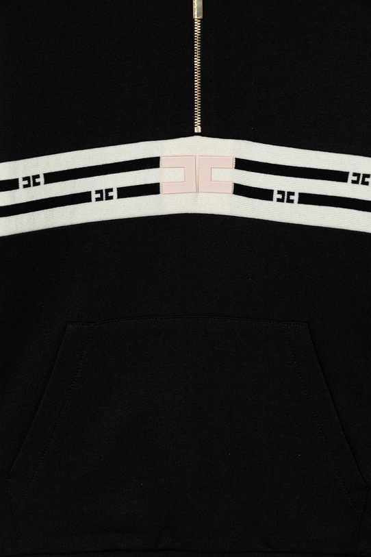 Dziewczynka Elisabetta Franchi bluza bawełniana dziecięca EFFE154.0.FF002 czarny