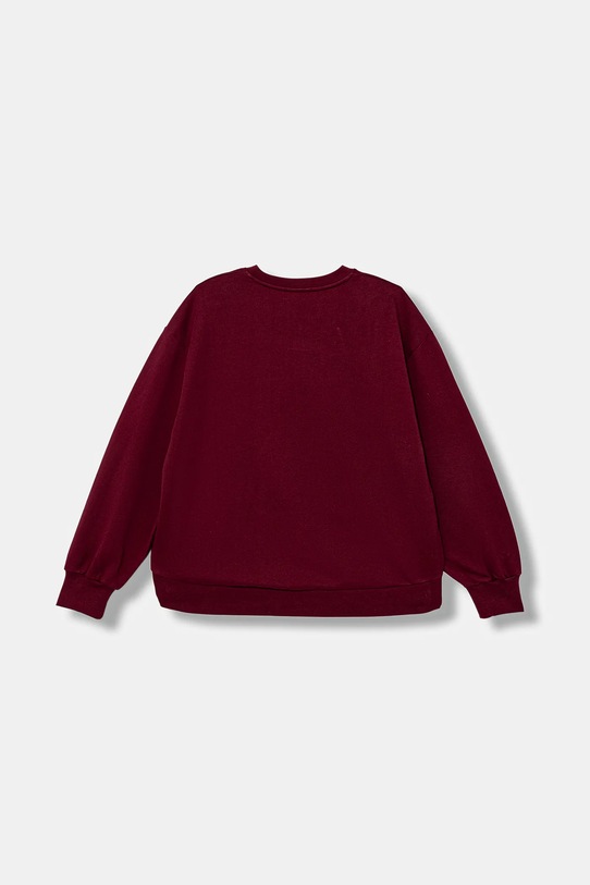 Elisabetta Franchi hanorac de bumbac pentru copii EFFE158.0.FF002 burgundia AW25