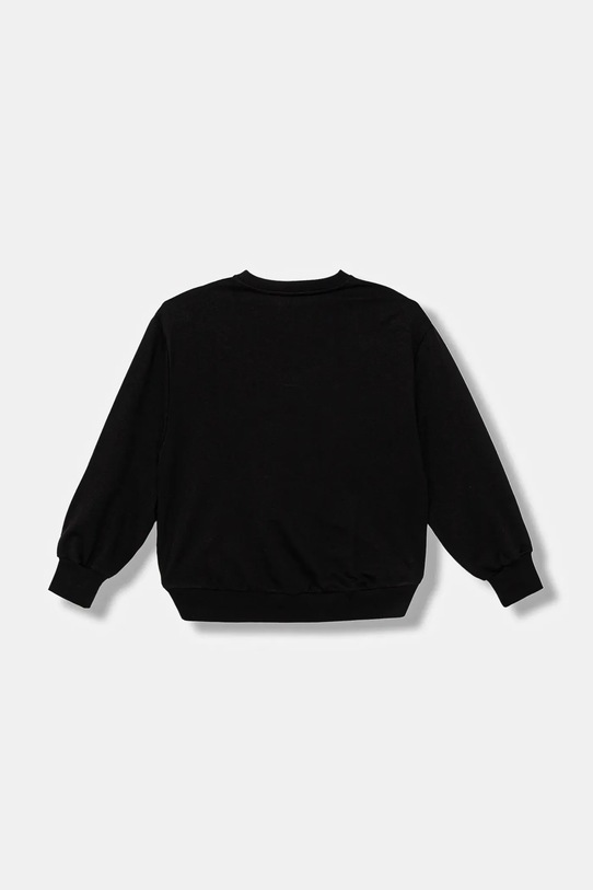 Elisabetta Franchi bluza bawełniana dziecięca EFFE158.0.FF002 czarny AW25