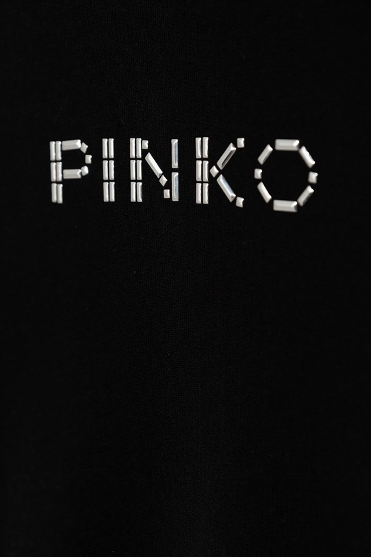 Djevojčice Dječja pamučna dukserica Pinko KFFE011.C.FE014 crna