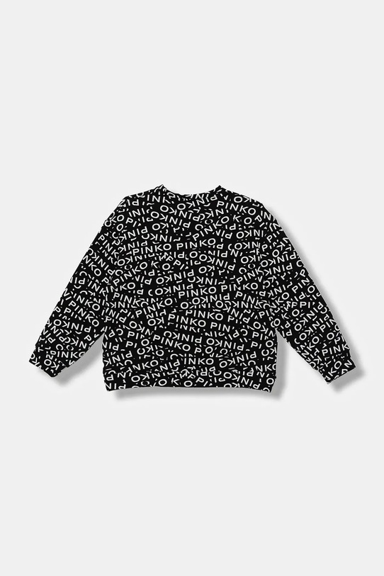 Pinko bluza bawełniana dziecięca KFFE017.C.FE014 czarny AW25