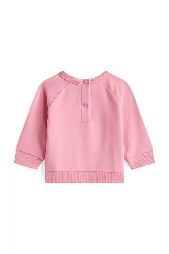 Tommy Hilfiger bluza niemowlęca z bawełną KN0KN02114.9BYA różowy AW25