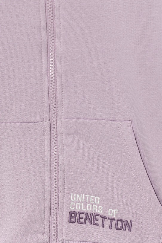 Dziewczynka United Colors of Benetton bluza bawełniana dziecięca 3J68C505D.G.seasonal fioletowy