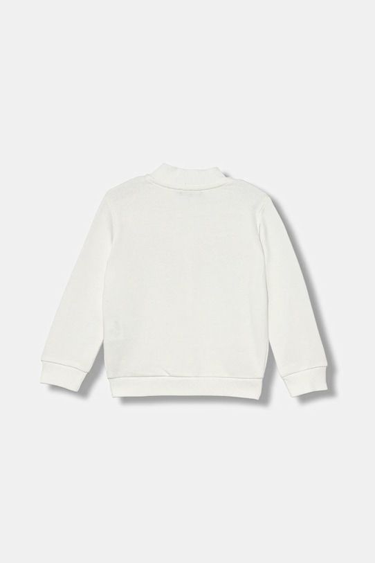 Detská bavlnená mikina United Colors of Benetton 3J70G503U.P.seasonal biela AW25