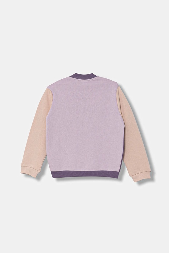 United Colors of Benetton bluza bawełniana dziecięca 3J70G503U.P.seasonal fioletowy AW25