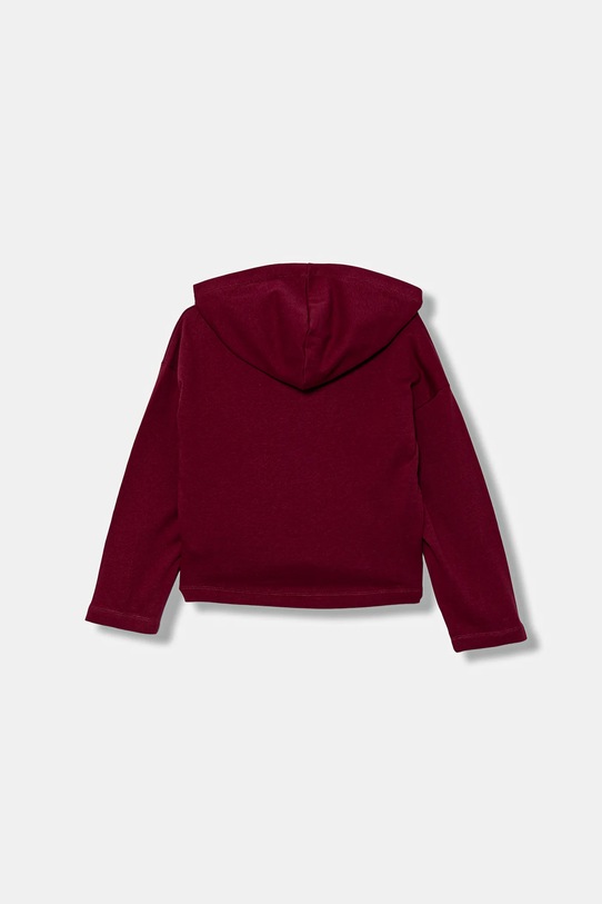 United Colors of Benetton bluza bawełniana dziecięca 3NBMC2053.G.seasonal bordowy AW25