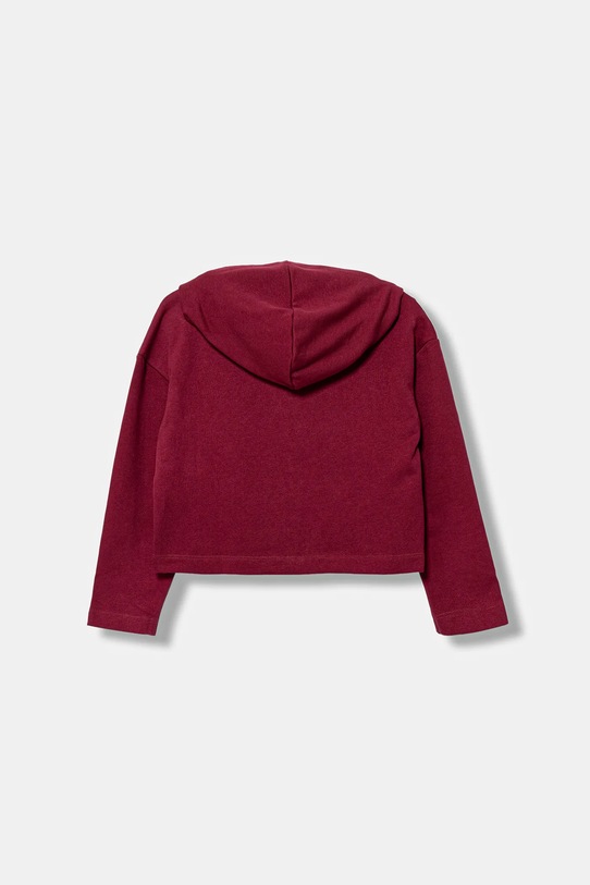 Dětská bavlněná mikina United Colors of Benetton 3NBMC505E.G.seasonal burgundské AW25
