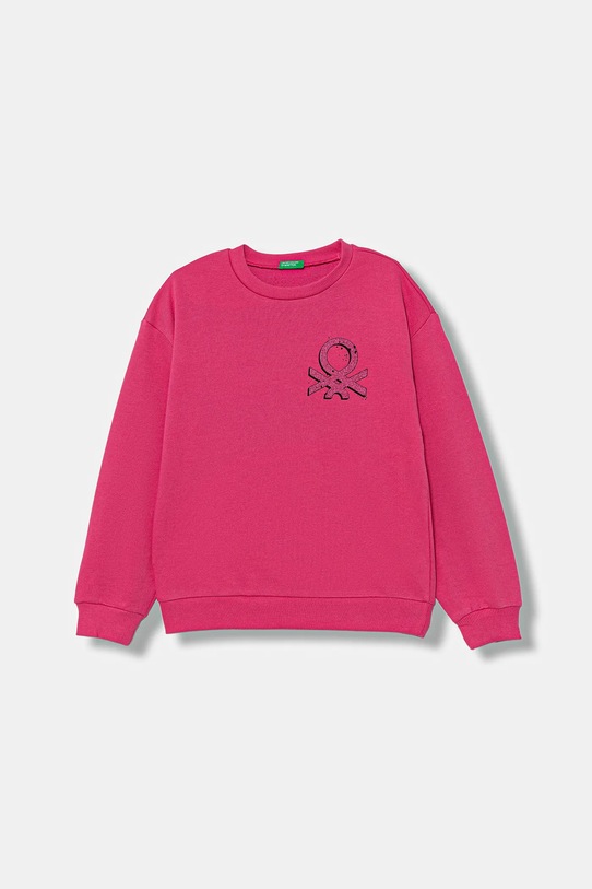 Дитяча бавовняна кофта United Colors of Benetton візерунок рожевий 3J68C10Q0.G.seasonal