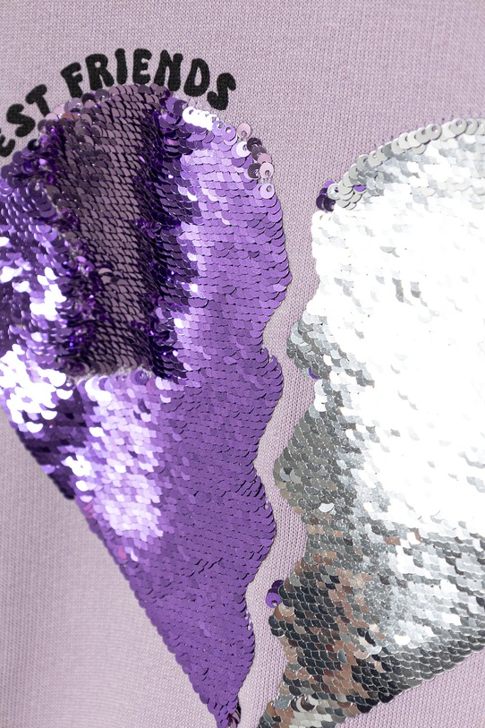 DÍVKA Dětská bavlněná mikina United Colors of Benetton 3J68C10QI.G.seasonal fialová