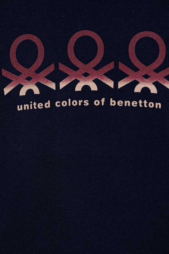 Dziewczynka United Colors of Benetton bluza bawełniana dziecięca 3J68C204W.G.seasonal granatowy