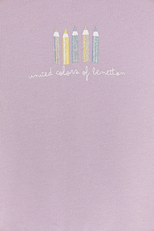 Dziewczynka United Colors of Benetton bluza bawełniana 3J70G10JR.P.seasonal fioletowy
