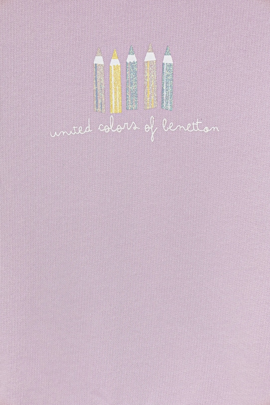 Fete United Colors of Benetton hanorac de bumbac 3J70G10JR.P.seasonal violet