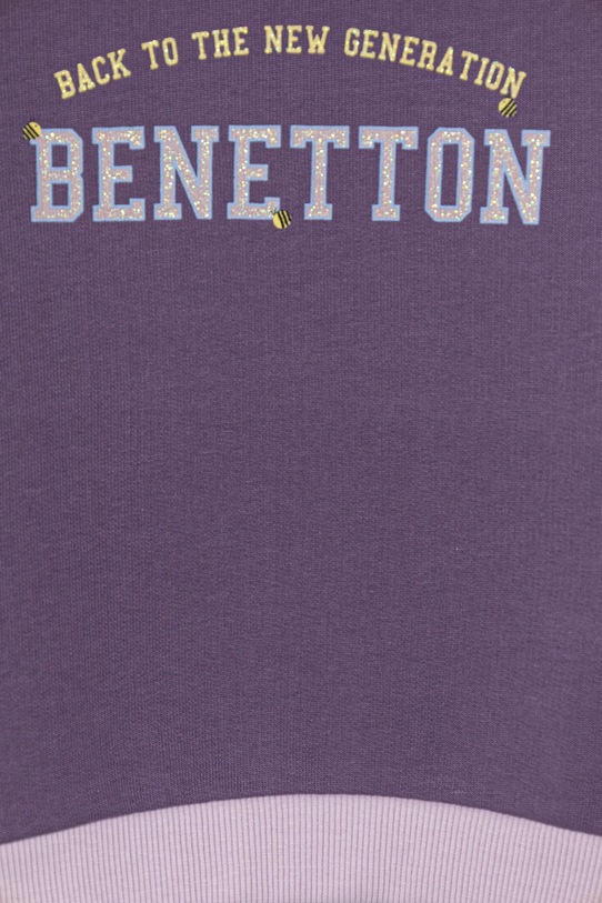 Dziewczynka United Colors of Benetton bluza bawełniana 3J70G10JR.P.seasonal fioletowy