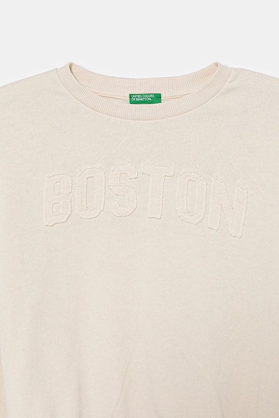 Dziewczynka United Colors of Benetton bluza bawełniana dziecięca 33NVC10Q8.G.seasonal beżowy