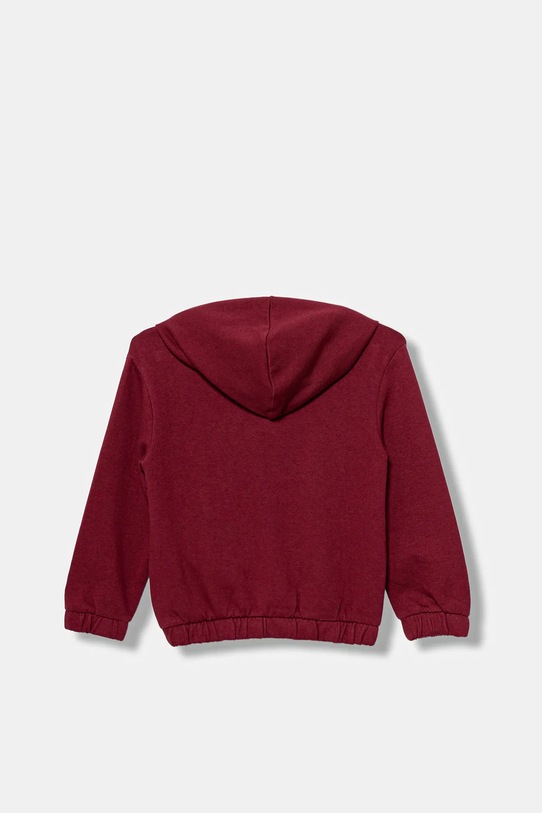 United Colors of Benetton bluza bawełniana dziecięca 3J68G503W.P.seasonal bordowy AW25
