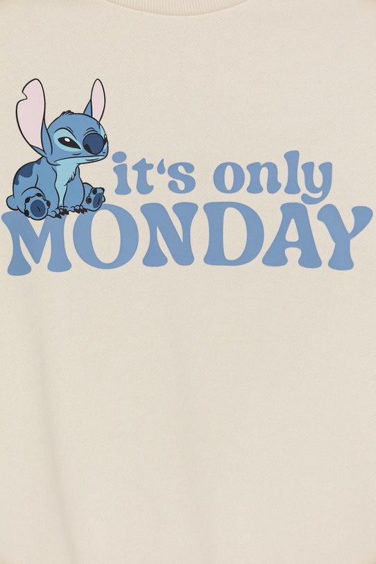 Dziewczynka United Colors of Benetton bluza bawełniana dziecięca 3UNIC10Q6.G.seasonal beżowy