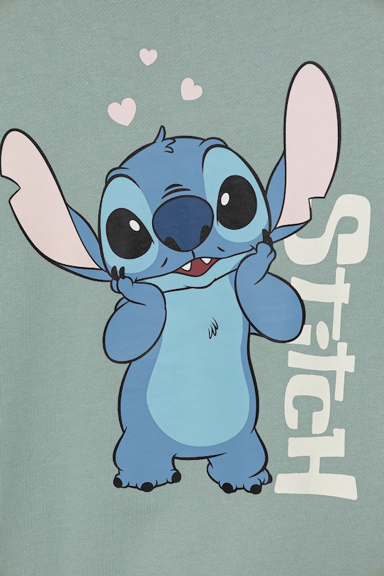 Dievča Detská bavlnená mikina United Colors of Benetton 3UNIC10Q6.G.seasonal tyrkysová