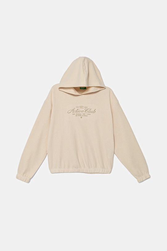 Παιδική μπλούζα United Colors of Benetton απλικέ μπεζ 3UODC204X.G.seasonal