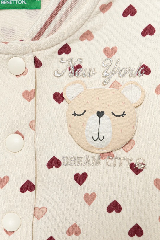 Dziewczynka United Colors of Benetton bluza dziecięca 3YCMG5040.P.seasonal beżowy