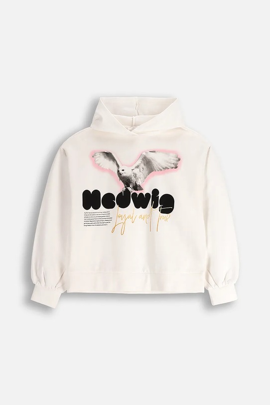 Coccodrillo bluza dziecięca z kapturem beżowy ZC5132301LGW