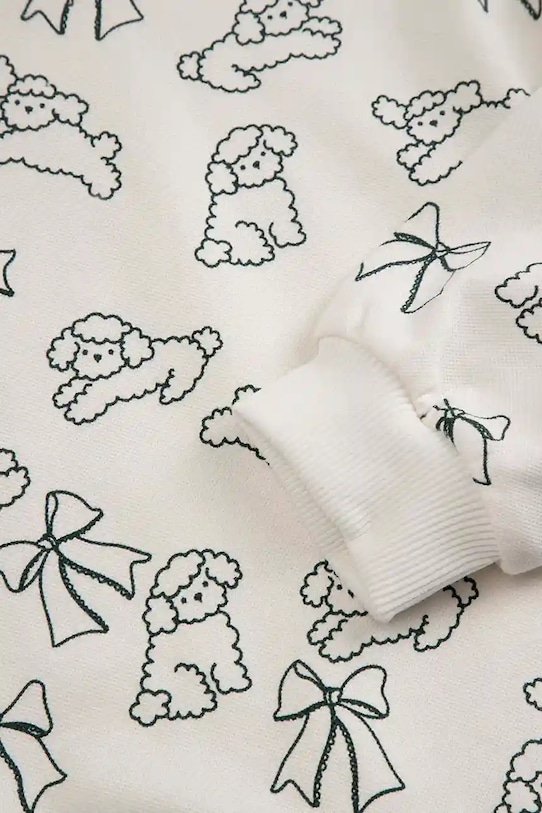 Detská mikina Coccodrillo biela ZC5143104FGK