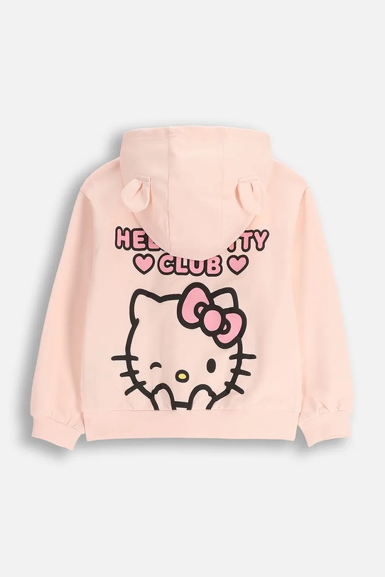 Coccodrillo bluza z bawełną dziecięca ZC5132401LGD różowy AW25