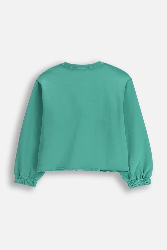 Dziewczynka Coccodrillo bluza bawełniana dziecięca ZC5132101RGJ zielony
