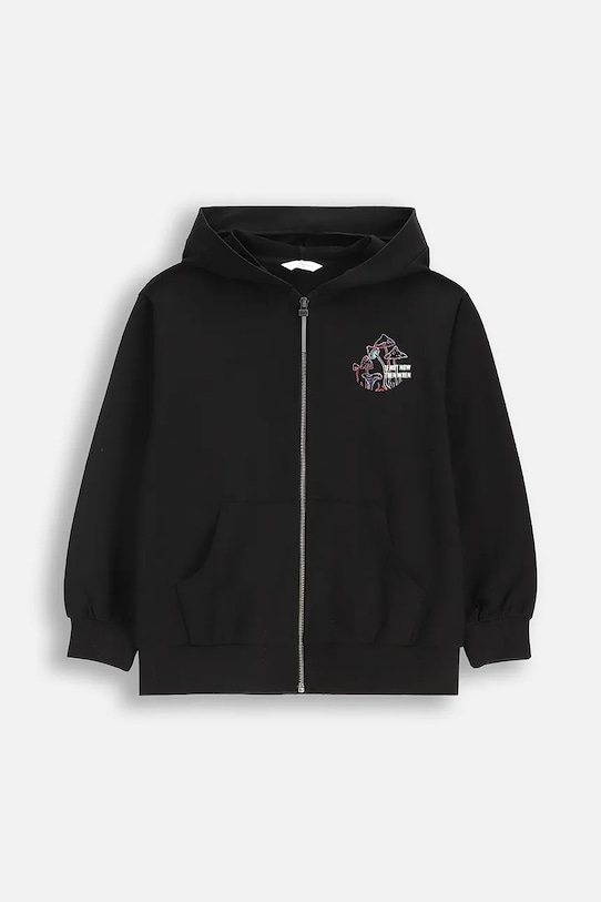 Детская кофта Coccodrillo с капюшоном чёрный ZC5132401RGJ