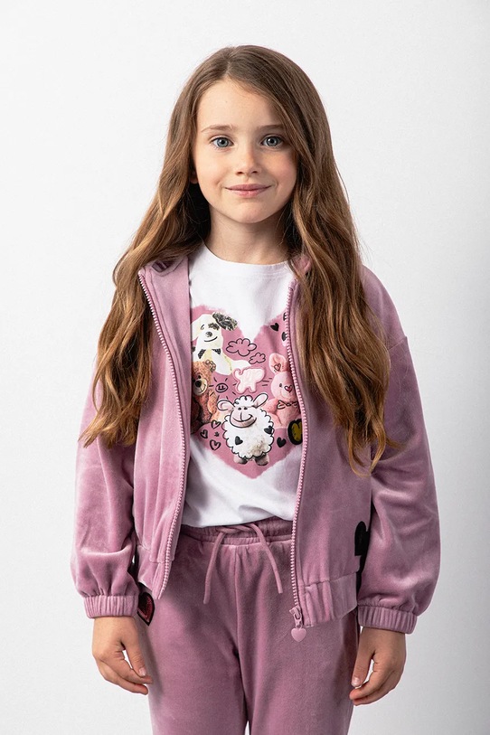 Coccodrillo bluza dziecięca ZC5132401CGK różowy