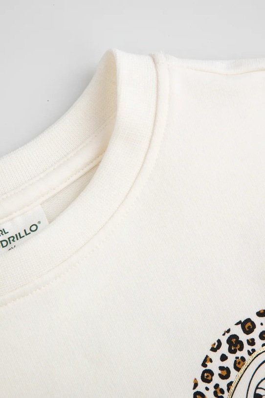 Dziewczynka Coccodrillo bluza dziecięca ZC5132102LGD beżowy