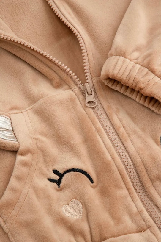 Detská bavlnená mikina Coccodrillo béžová ZC5132401WGK