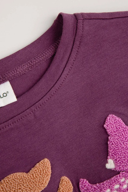 Coccodrillo longsleeve dziecięcy fioletowy ZC5143104WGK