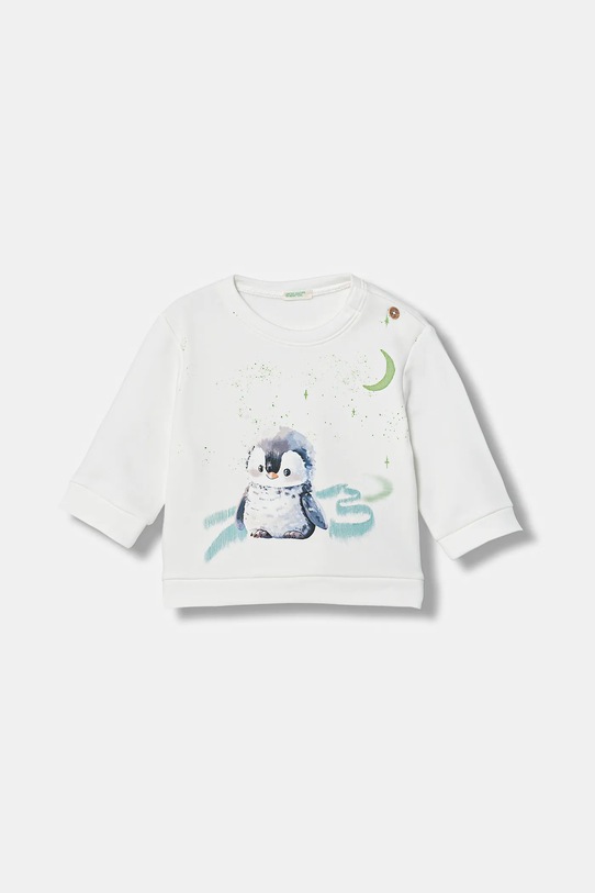 United Colors of Benetton bluza niemowlęca wzorzyste biały 39M2A106Q.W.Seasonal