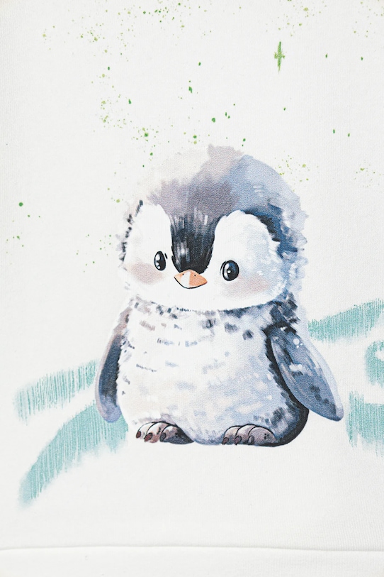 DÍVKA Kojenecká mikina United Colors of Benetton 39M2A106Q.W.Seasonal bílá