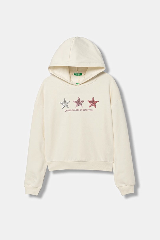 United Colors of Benetton bluză copii melanj bej 39M2C205E.G.Seasonal