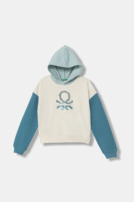 United Colors of Benetton bluză copii melanj albastru 39M2C205E.G.Seasonal