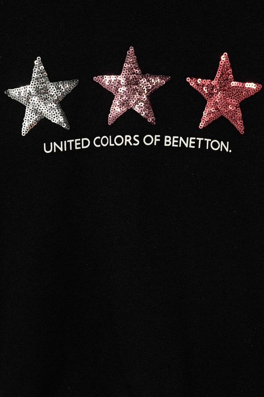 Dziewczynka United Colors of Benetton bluza dziecięca 39M2C205E.G.Seasonal czarny