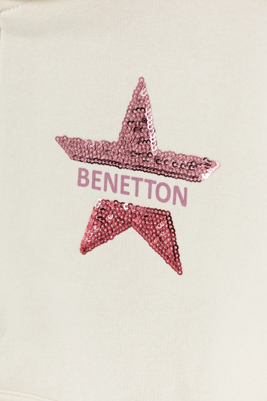 Dziewczynka United Colors of Benetton bluza dziecięca 39M2C505O.G.Seasonal beżowy