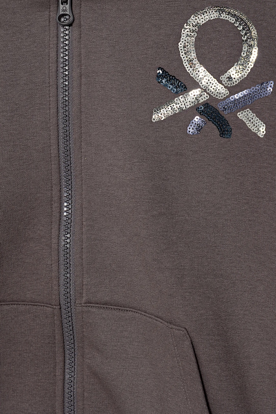 Dievča Detská mikina United Colors of Benetton 39M2C505O.G.Seasonal hnedá