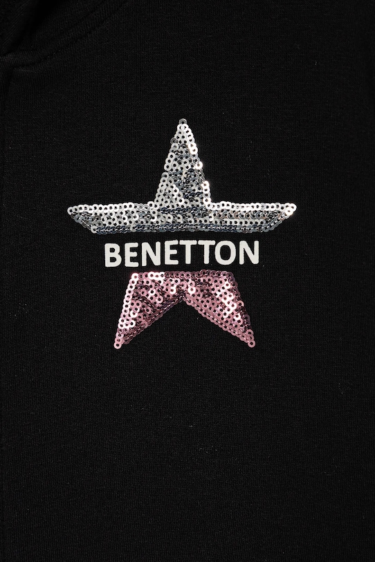 Dziewczynka United Colors of Benetton bluza dziecięca 39M2C505O.G.Seasonal czarny