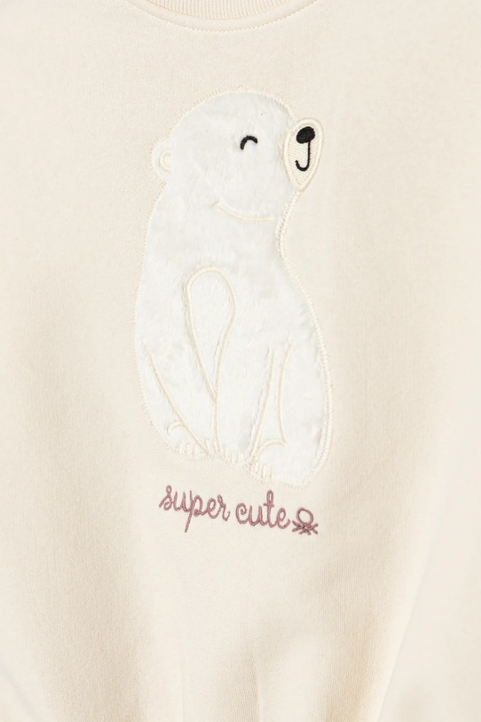 Dziewczynka United Colors of Benetton bluza dziecięca 39M2G10LC.P.Seasonal beżowy