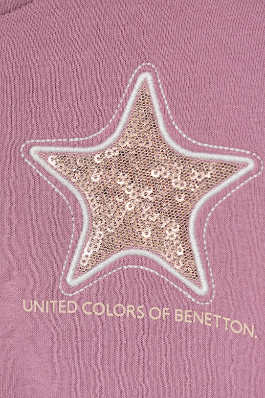 Девочка Детская кофта United Colors of Benetton 39M2G5045.P.Seasonal фиолетовой