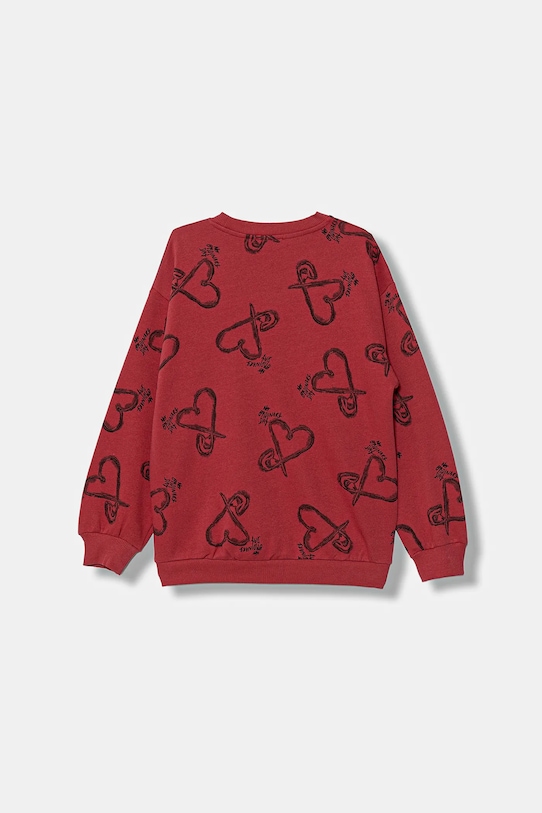 Παιδική μπλούζα United Colors of Benetton 3QHCC10RS.G.Seasonal μπορντό AW25