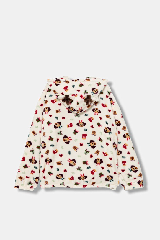 Otroški pulover iz flisa United Colors of Benetton 6FK81800W.G.Seasonal bež AW25