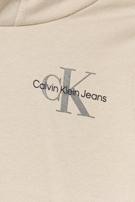 Fiú Calvin Klein Jeans gyerek melegítőfelső pamutból IU0IU00266.104.116.9BYA bézs