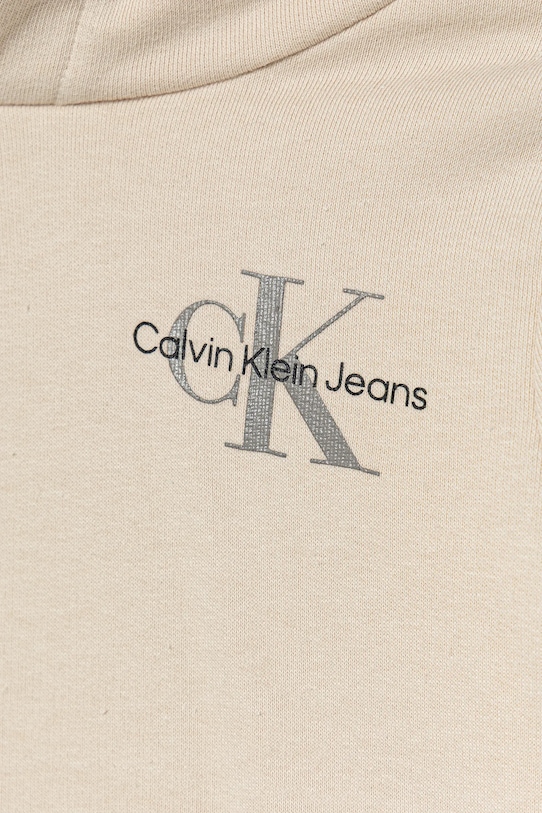 Băieți Calvin Klein Jeans hanorac de bumbac pentru copii IU0IU00266.104.116.9BYA bej
