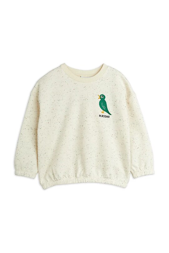 Mini Rodini bluza bawełniana dziecięca Bird 2562011611 beżowy AW25