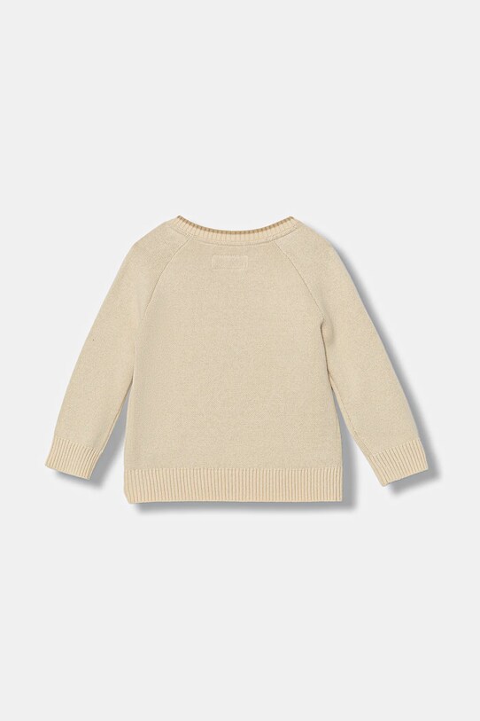 Calvin Klein Jeans sweter dziecięcy IN0IN00205.9BYA beżowy AW25