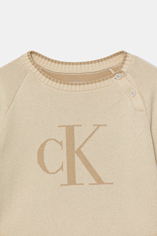 Αγορίστικα Παιδικό πουλόβερ Calvin Klein Jeans IN0IN00205.9BYA μπεζ
